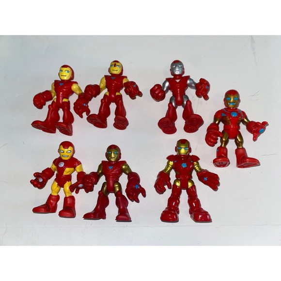 Marvel Playskool Heroes Lot Iron Man Mark Hall Armor Classic Silver Centurion - Picture 1 of 15